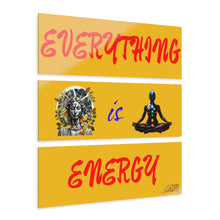 Load image into Gallery viewer, Inspirational Acrylic Print Set - Everything is Energy Triptych Wall Art
