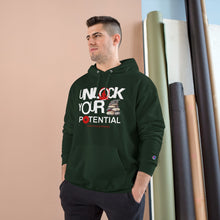 Load image into Gallery viewer, Unlock Your Potential Champion Hoodie - Motivational Sweatshirt for Motivation &amp; Achievement
