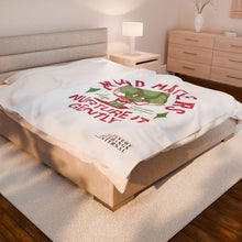 Load image into Gallery viewer, Mind Matters Velveteen Plush Blanket - Nurture It Gently | Cozy Comfort for Self-Care

