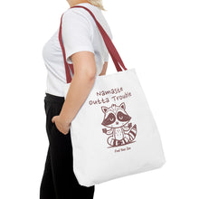 Load image into Gallery viewer, Namaste Outta Trouble Tote Bag | Find Your Zen | Motivational Eco-Friendly Bag

