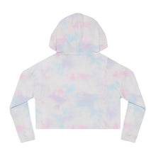 Load image into Gallery viewer, ETI White Women’s Cropped Hooded Sweatshirt
