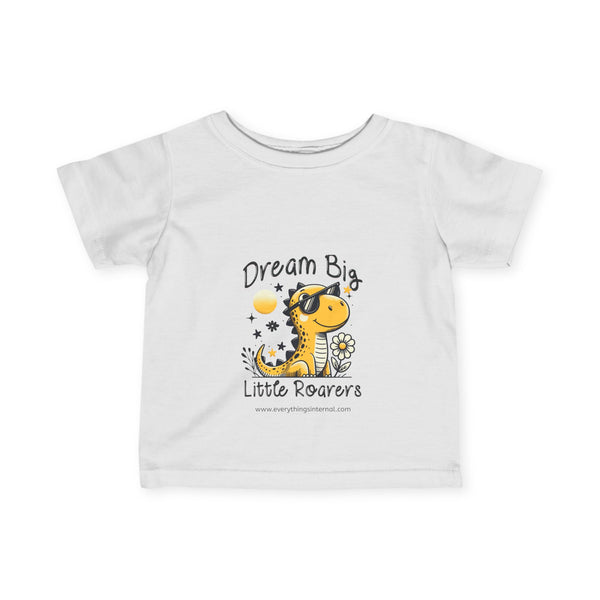 Dream Big Infant Tee - Cute Dinosaur Design for Little Roarers