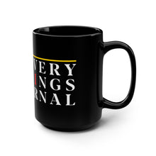 Load image into Gallery viewer, Inspirational Black Mug - 15oz with &#39;Everything International&#39; Design for Motivational Coffee Lovers
