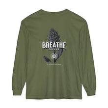 Load image into Gallery viewer, Meditation Long Sleeve T-Shirt - Unisex Garment-Dyed Comfort
