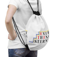 Load image into Gallery viewer, Motivational Drawstring Bag - &quot;Everything&#39;s Internal&quot; Inspirational Gym &amp; Travel Backpack
