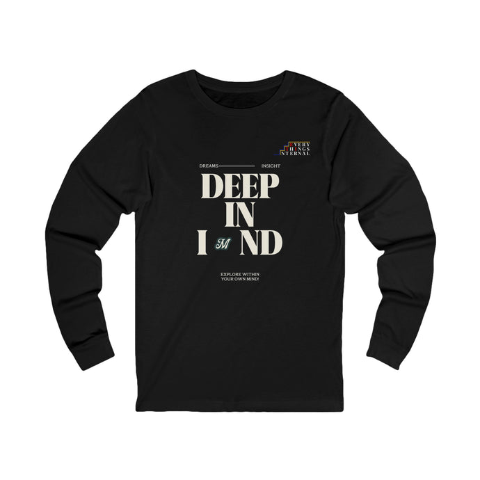 Deep Insight Unisex Long Sleeve Tee – Motivation & Inspiration T-Shirt