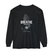 Load image into Gallery viewer, Meditation Long Sleeve T-Shirt - Unisex Garment-Dyed Comfort
