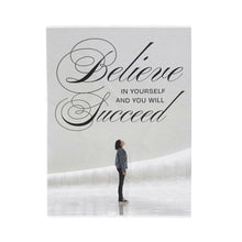 Load image into Gallery viewer, Inspirational Velveteen Plush Blanket - &#39;Believe in Yourself&#39; Cozy Throw for Motivation and Comfort
