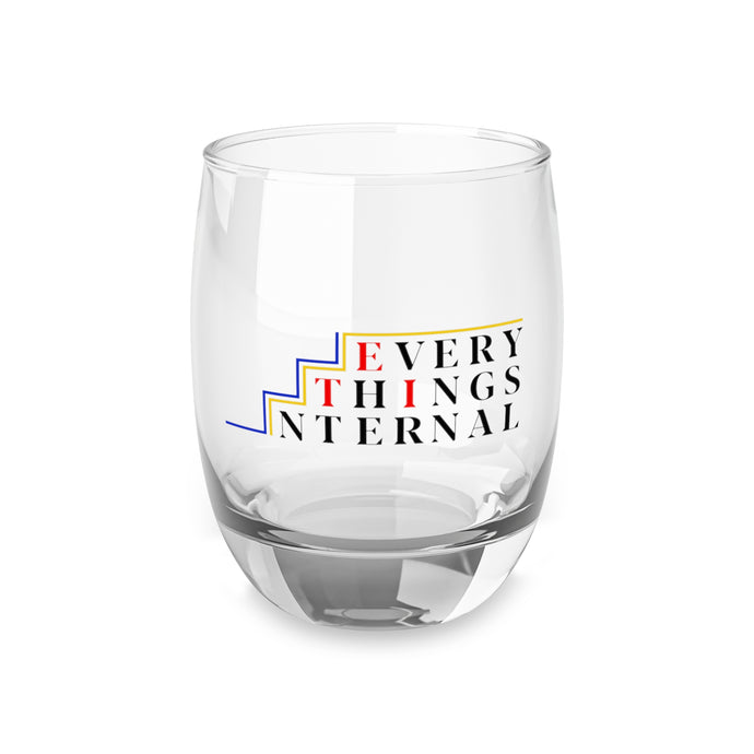 Stylish Whiskey Glass - 'Everything's Internal' Design - Perfect Gift for Whiskey Lovers