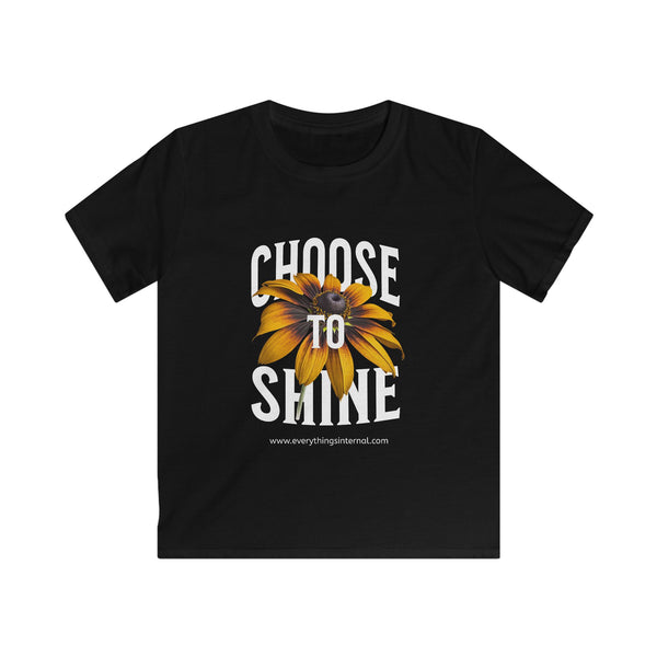 Kids 'Choose to Shine' Softstyle Tee - Positive Vibes T-Shirt for Young Dreamers
