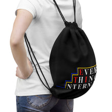 Load image into Gallery viewer, Everythings Internal Drawstring Bag - Stylish Black Gym Tote for Everyday Use
