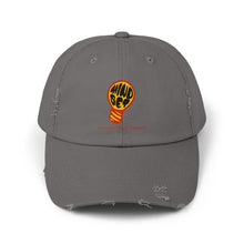 Load image into Gallery viewer, Unisex Distressed Cap - Mindset Lightbulb Design
