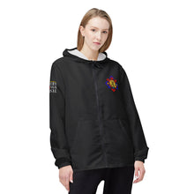 Load image into Gallery viewer, Inspirational Windbreaker Jacket with Spiritual Design
