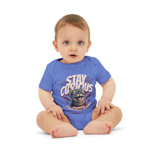 Load image into Gallery viewer, Stay Curious Infant Jersey One Piece - Cute Cat Design for Newborns and Infants
