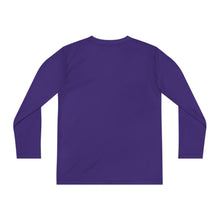 Load image into Gallery viewer, Youth Long Sleeve Tee - &quot;Never Stop&quot; Graphic Shirt for Active Kids
