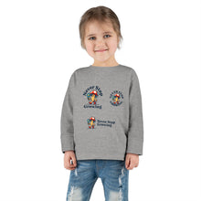 Load image into Gallery viewer, Toddler Long Sleeve Tee - &quot;Never Stop Growing&quot; Cute Mushroom Design
