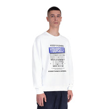 Load image into Gallery viewer, Motivational Crewneck Sweatshirt - Keep Pushing Yourself Without Limits
