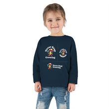 Load image into Gallery viewer, Toddler Long Sleeve Tee - &quot;Never Stop Growing&quot; Cute Mushroom Design
