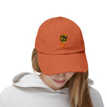 Load image into Gallery viewer, Unisex Distressed Cap - Mindset Lightbulb Design
