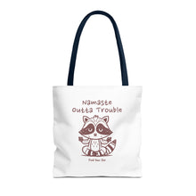 Load image into Gallery viewer, Namaste Outta Trouble Tote Bag | Find Your Zen | Motivational Eco-Friendly Bag
