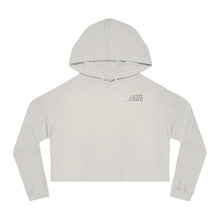 Load image into Gallery viewer, ETI White Women’s Cropped Hooded Sweatshirt
