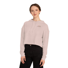 Load image into Gallery viewer, ETI White Women’s Cropped Hooded Sweatshirt

