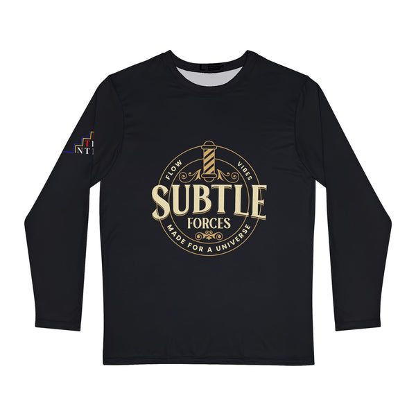 Men's Long Sleeve Shirt - Subtle Forces Graphic Tee for Comfort and Style