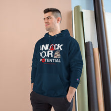 Load image into Gallery viewer, Unlock Your Potential Champion Hoodie - Motivational Sweatshirt for Motivation &amp; Achievement
