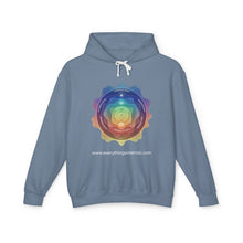 Load image into Gallery viewer, Chakra Vibes Unisex Lightweight Hooded Sweatshirt
