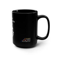 Load image into Gallery viewer, Namasté Outta Trouble Black Mug - 15oz Zen Coffee Cup for Relaxation and Mindfulness
