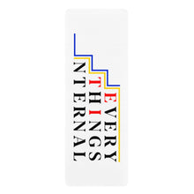 Load image into Gallery viewer, Motivational Rubber Yoga Mat - &quot;Everything is Internal&quot; Design
