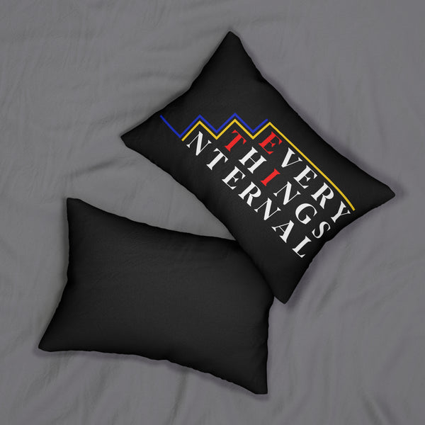 ETI Black Spun Polyester Lumbar Pillow