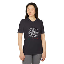 Load image into Gallery viewer, Inspirational adidas Unisex Sport T-shirt - &#39;You Can Do Anything But Not Everything&#39;
