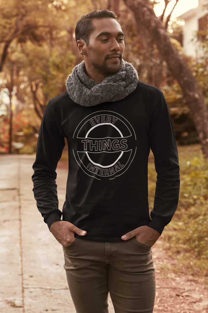 Everythings Internal™ Mindful Circle Unisex Long Sleeve Sweatshirt – Inspirational Spiritual Apparel