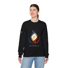 Load image into Gallery viewer, Inner Light Unisex Crewneck Sweatshirt – Spiritual Symbol, Mindful Living Pullover
