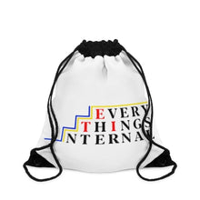 Load image into Gallery viewer, Motivational Drawstring Bag - &quot;Everything&#39;s Internal&quot; Inspirational Gym &amp; Travel Backpack
