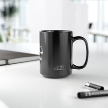 Load image into Gallery viewer, Imagine Work Black Mug, 15oz Coffee Cup, Creative Inspiration Mug, Unique Gift for Artists, Motivational Drinkware, Home Office Decor
