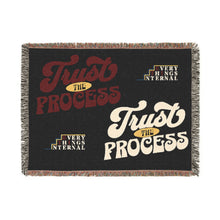 Load image into Gallery viewer, Trust the Process Woven Blanket - Cozy Throw for Inspiration and Comfort
