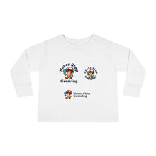 Load image into Gallery viewer, Toddler Long Sleeve Tee - &quot;Never Stop Growing&quot; Cute Mushroom Design
