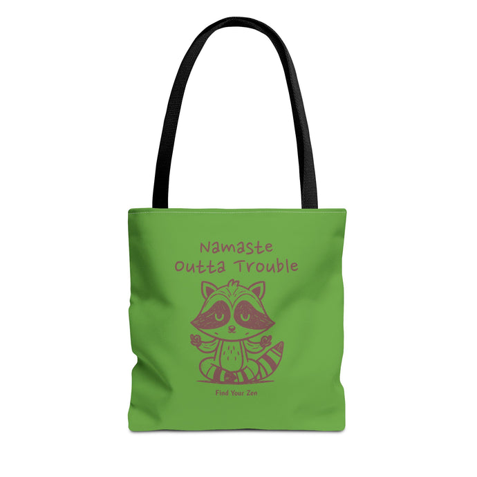 Namaste Outta Trouble Tote Bag | Find Your Zen | Motivational Eco-Friendly Bag