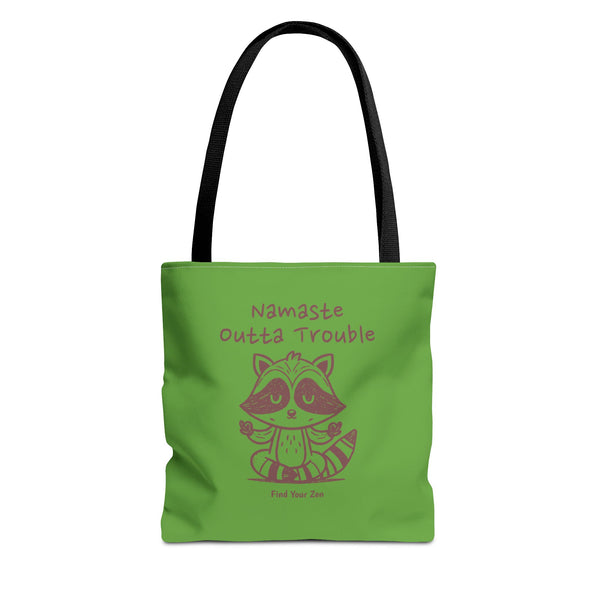Namaste Outta Trouble Tote Bag | Find Your Zen | Motivational Eco-Friendly Bag