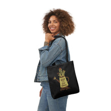 Load image into Gallery viewer, Inspirational Canvas Tote Bag with Colorful Straps - Perfect for Garden Lovers and Self-Care Enthusiasts
