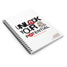 Load image into Gallery viewer, Inspirational Spiral Notebook - Unlock Your Potential
