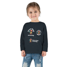 Load image into Gallery viewer, Toddler Long Sleeve Tee - &quot;Never Stop Growing&quot; Cute Mushroom Design
