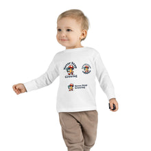 Load image into Gallery viewer, Toddler Long Sleeve Tee - &quot;Never Stop Growing&quot; Cute Mushroom Design
