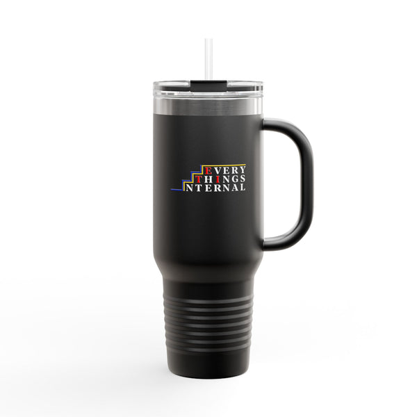 Stylish 40oz Insulated Travel Mug with Straw - Perfect for Coffee Lovers and Everyday Adventures