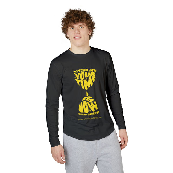 Men's Motivational UV Protection Long Sleeve Shirt, Stay Active Wear, Summer Essential, Gift for Fitness Lovers, Outdoor Activities