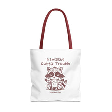 Load image into Gallery viewer, Namaste Outta Trouble Tote Bag | Find Your Zen | Motivational Eco-Friendly Bag
