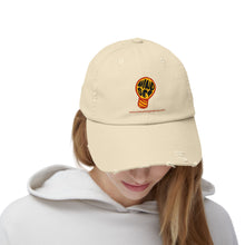 Load image into Gallery viewer, Unisex Distressed Cap - Mindset Lightbulb Design
