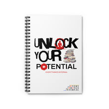 Load image into Gallery viewer, Inspirational Spiral Notebook - Unlock Your Potential
